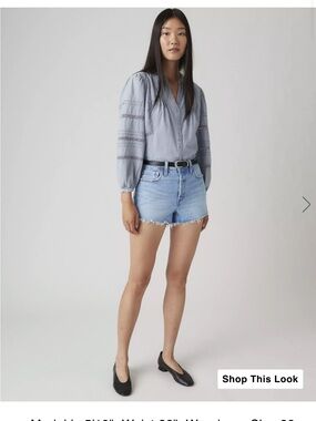 Levi 501 Distressed Denim Women's Shorts